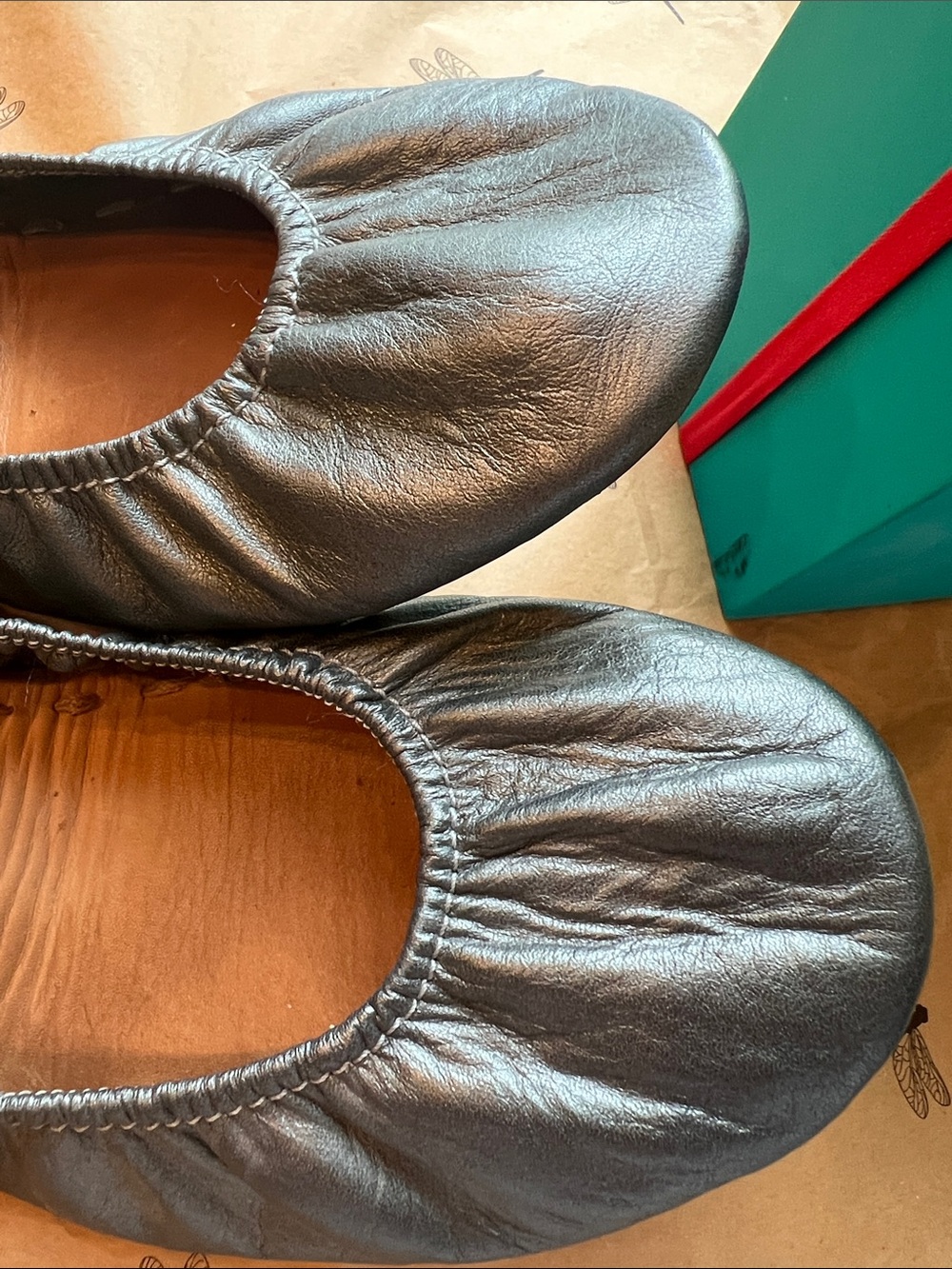 Tieks Black Leather Ballet Flats - Picture 7 of 7
